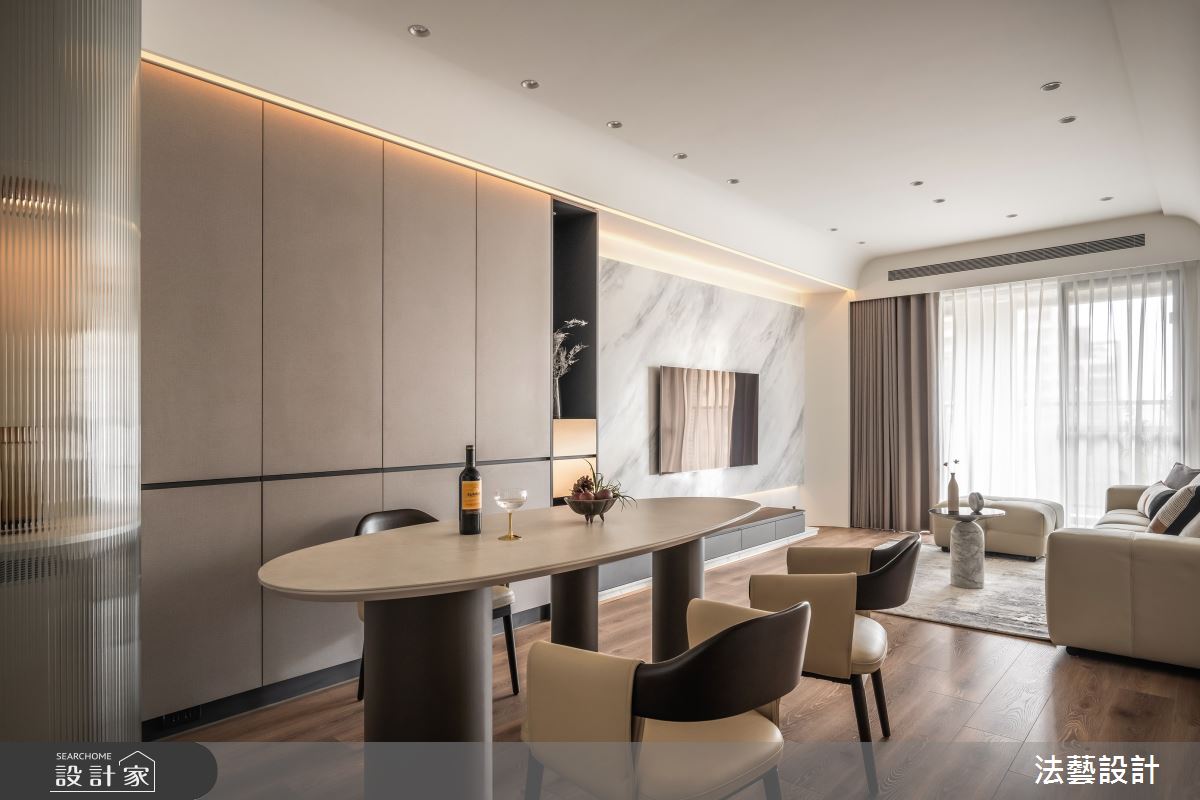 30坪新成屋(5年以下)＿北歐風客廳餐廳案例圖片＿法藝設計＿法藝_微醺光蘊之6