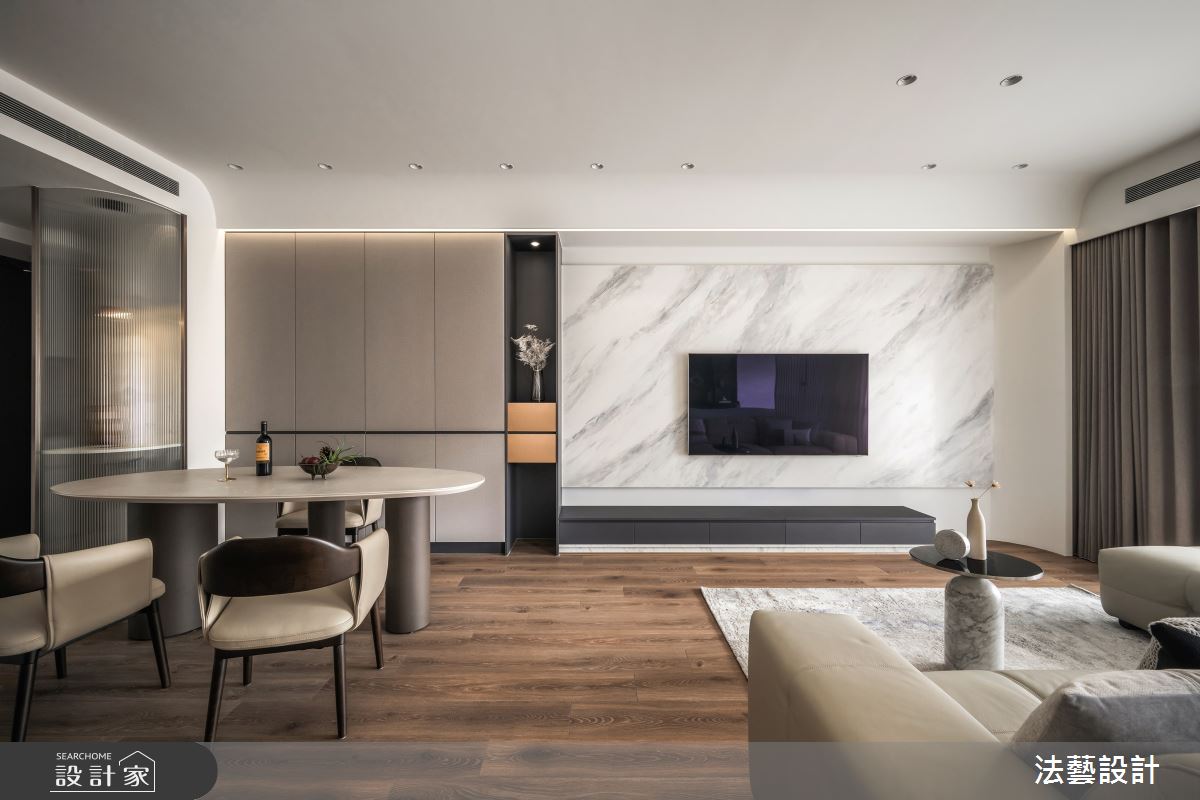 30坪新成屋(5年以下)＿北歐風客廳餐廳案例圖片＿法藝設計＿法藝_微醺光蘊之8