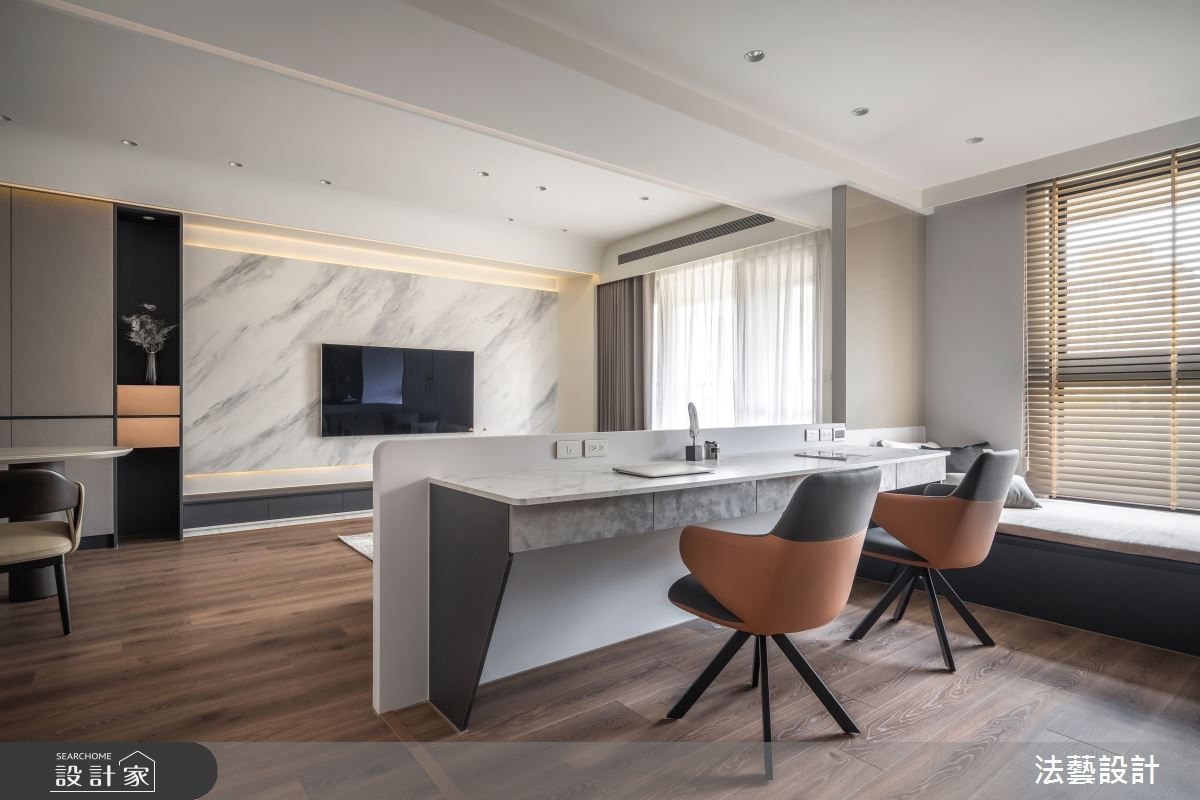 30坪新成屋(5年以下)＿北歐風客廳書房臥榻案例圖片＿法藝設計＿法藝_微醺光蘊之14