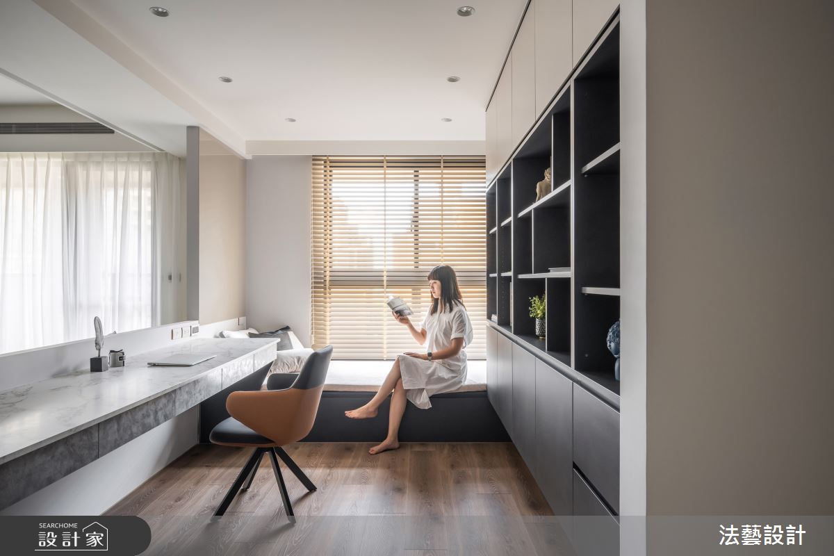 30坪新成屋(5年以下)＿北歐風書房臥榻案例圖片＿法藝設計＿法藝_微醺光蘊之15