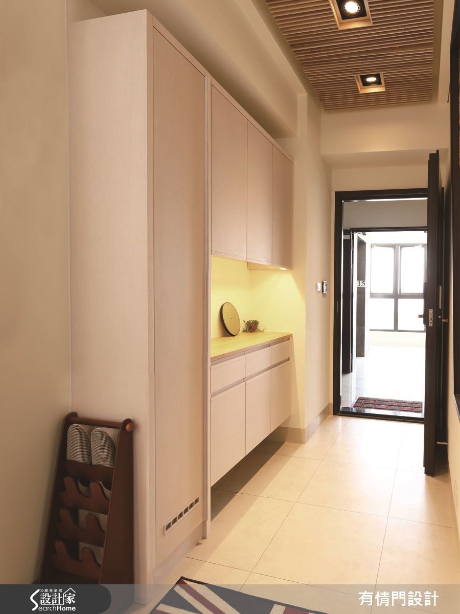 30坪新成屋(5年以下)＿現代風玄關走廊案例圖片＿有情門＿有情門_01之3