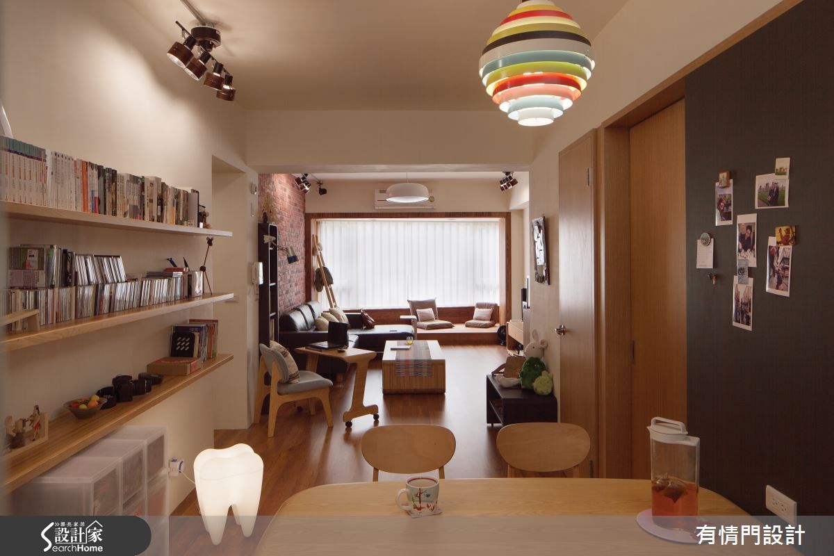 37坪中古屋(5~15年)＿工業風客廳餐廳臥榻案例圖片＿有情門＿有情門_02之7