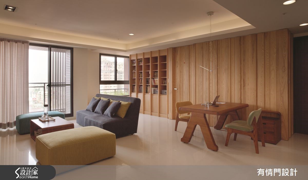 25坪中古屋(5~15年)＿人文禪風客廳餐廳案例圖片＿有情門＿有情門_09之2
