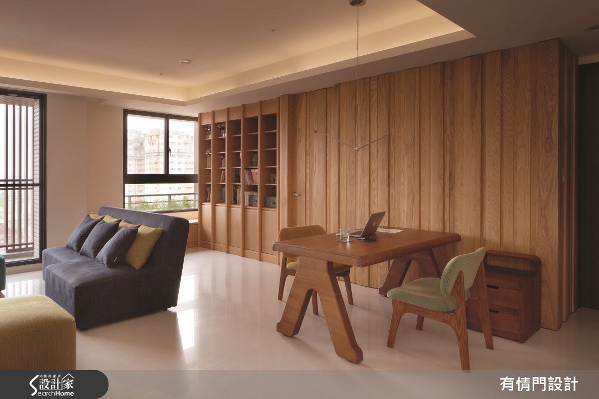 25坪中古屋(5~15年)＿人文禪風客廳餐廳案例圖片＿有情門＿有情門_09之3