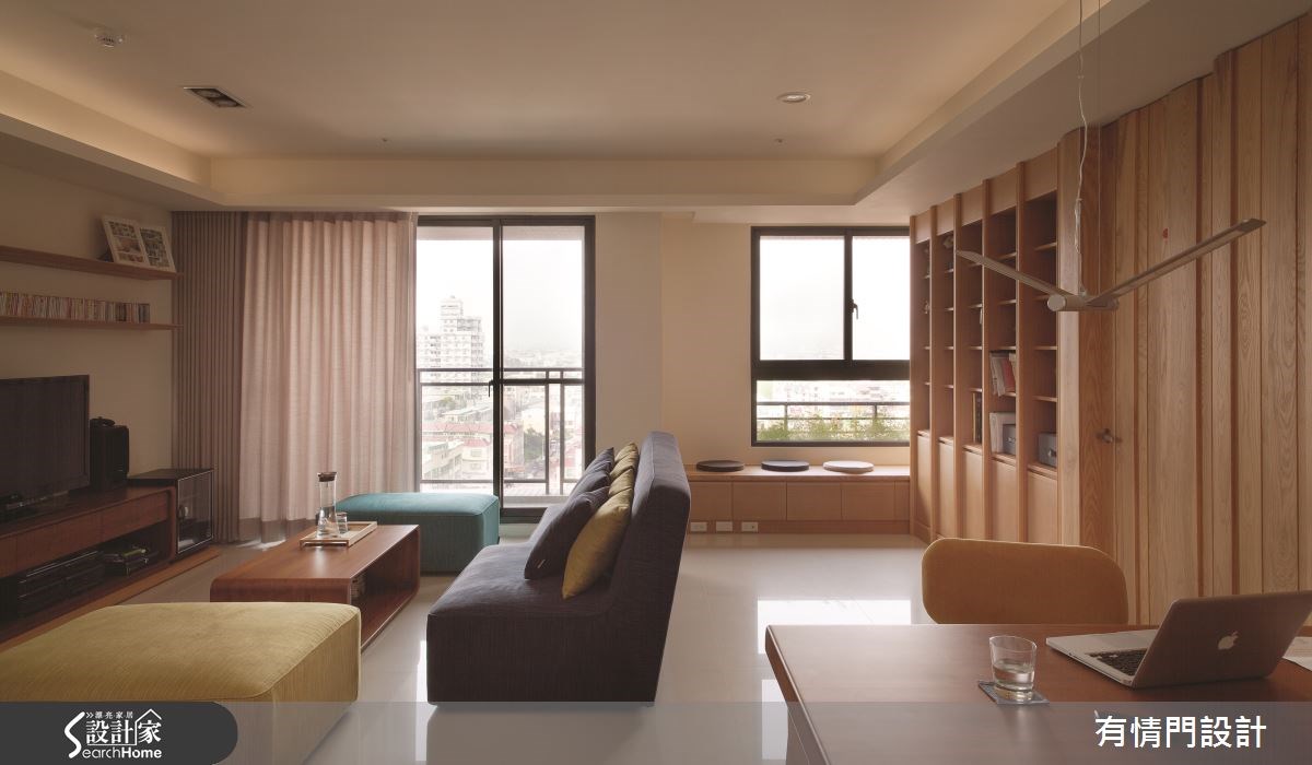25坪中古屋(5~15年)＿人文禪風客廳書房臥榻案例圖片＿有情門＿有情門_09之4