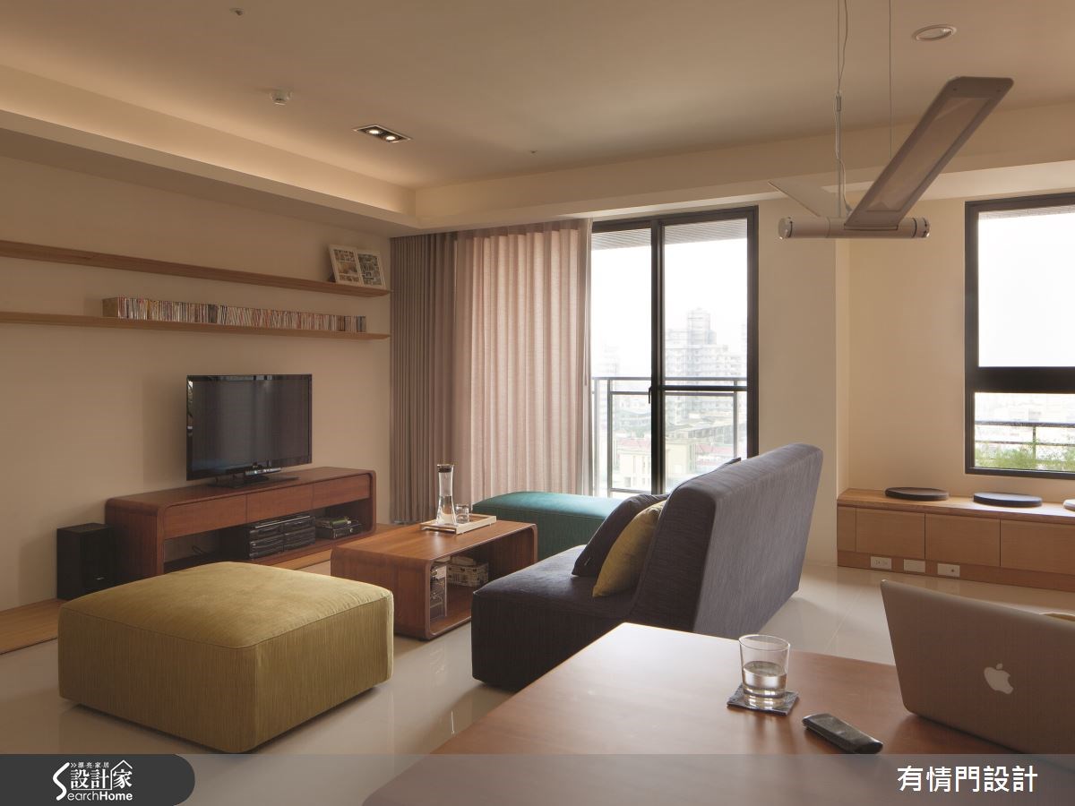 25坪中古屋(5~15年)＿人文禪風客廳臥榻案例圖片＿有情門＿有情門_09之5