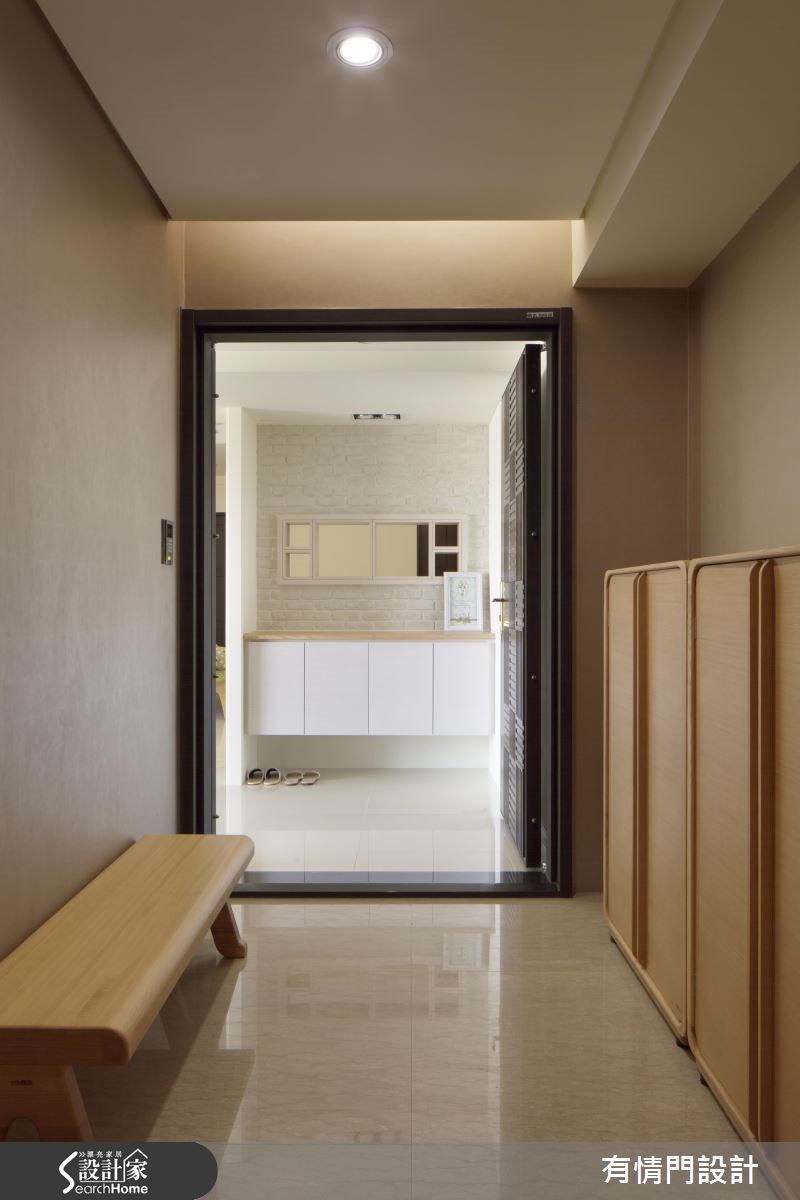50坪新成屋(5年以下)＿鄉村風玄關走廊案例圖片＿有情門＿有情門_11之1
