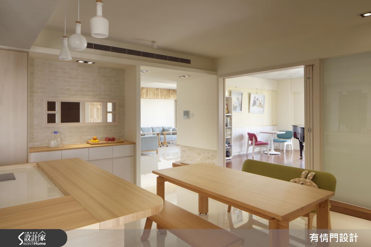 50坪新成屋(5年以下)＿鄉村風餐廳吧檯案例圖片＿有情門＿有情門_11之10