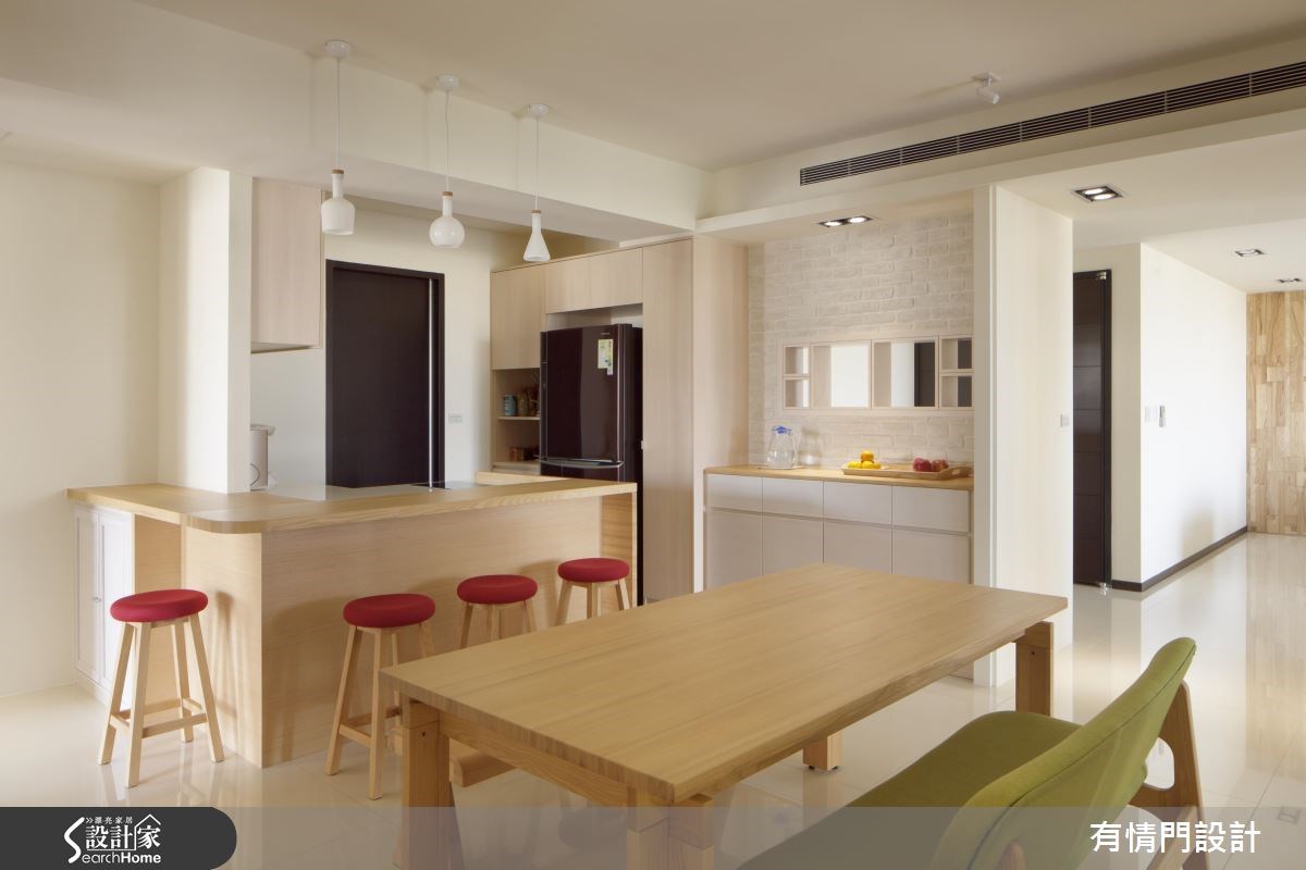 50坪新成屋(5年以下)＿鄉村風餐廳廚房吧檯案例圖片＿有情門＿有情門_11之11
