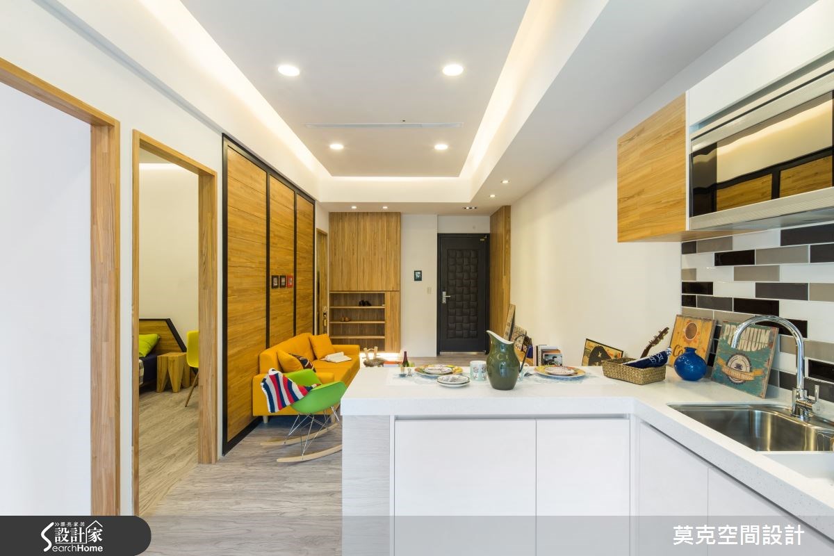 100坪預售屋＿北歐風客廳案例圖片＿莫克空間設計/莫國箴建築師事務所＿莫克_01之5