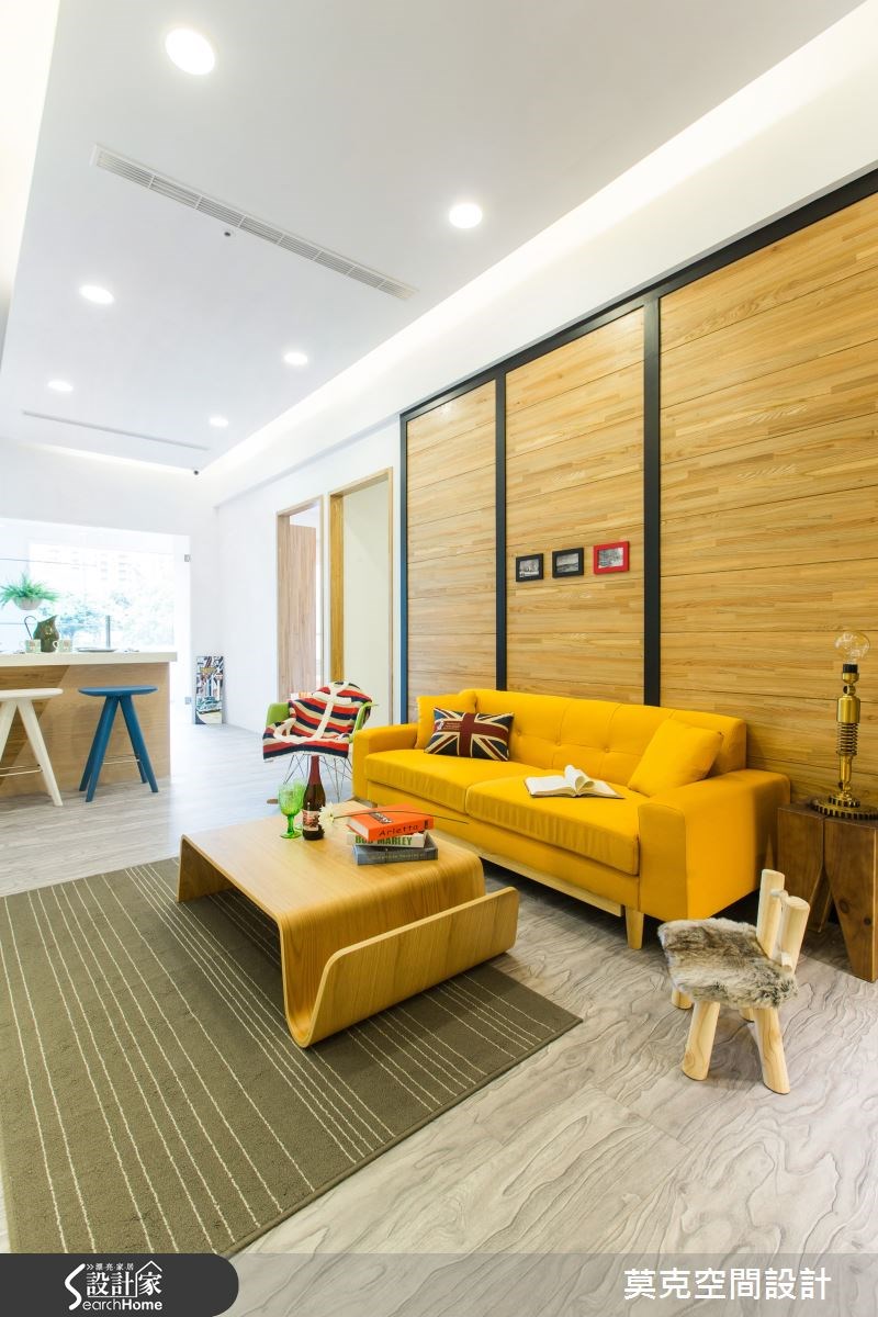 100坪預售屋＿北歐風客廳吧檯案例圖片＿莫克空間設計/莫國箴建築師事務所＿莫克_01之7
