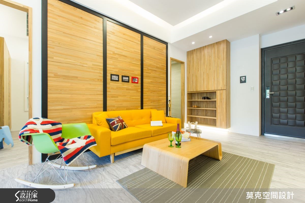 100坪預售屋＿北歐風客廳案例圖片＿莫克空間設計/莫國箴建築師事務所＿莫克_01之10