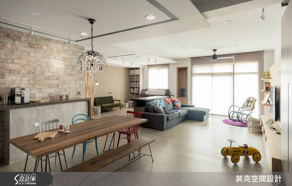 35坪新成屋(5年以下)＿北歐風客廳餐廳吧檯案例圖片＿莫克空間設計/莫國箴建築師事務所＿莫克_02之2