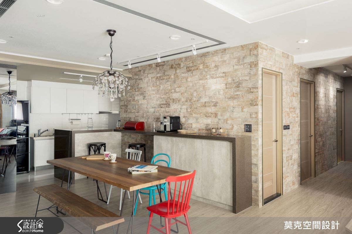 35坪新成屋(5年以下)＿北歐風餐廳廚房吧檯案例圖片＿莫克空間設計/莫國箴建築師事務所＿莫克_02之5
