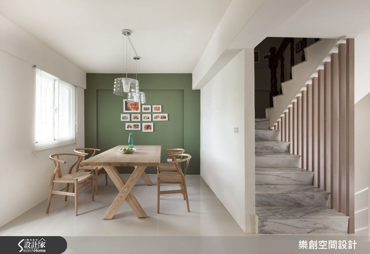 老屋(16~30年)＿北歐風餐廳樓梯案例圖片＿樂創空間設計＿樂創_03之19