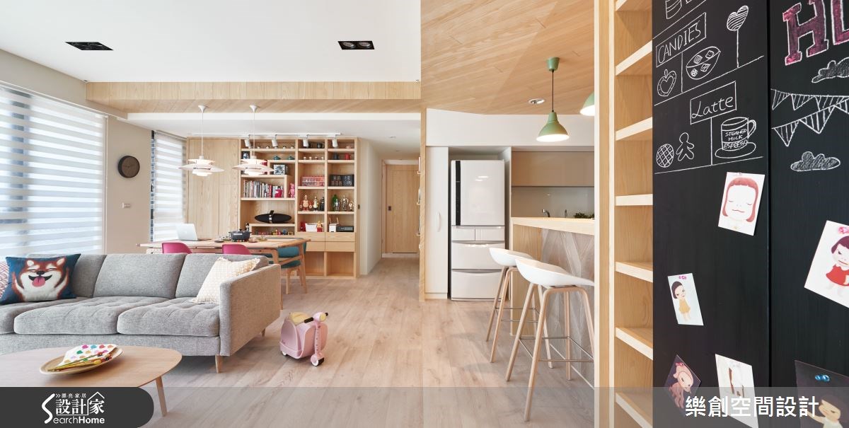 新成屋(5年以下)＿北歐風客廳吧檯書房案例圖片＿樂創空間設計＿樂創_04之13