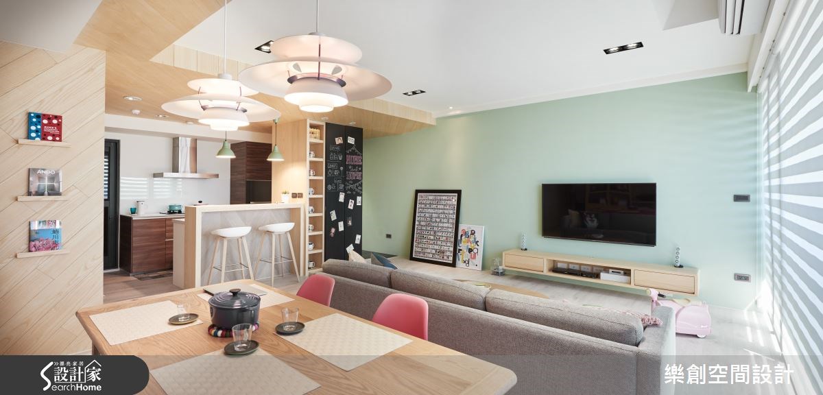 新成屋(5年以下)＿北歐風客廳餐廳吧檯案例圖片＿樂創空間設計＿樂創_04之20