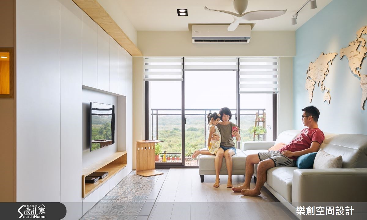 20坪新成屋(5年以下)＿北歐風客廳案例圖片＿樂創空間設計＿樂創_05之5