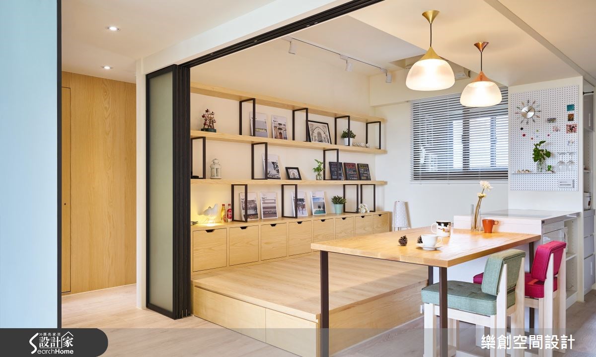 20坪新成屋(5年以下)＿北歐風餐廳書房案例圖片＿樂創空間設計＿樂創_05之14