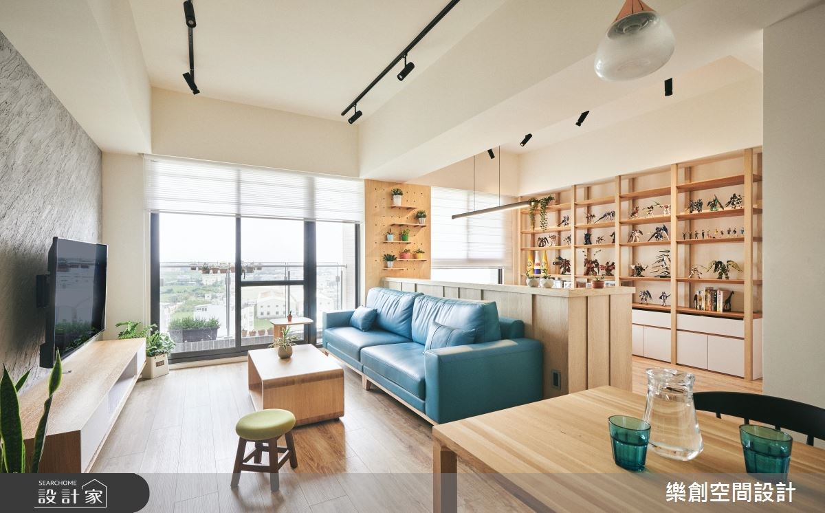 20坪新成屋(5年以下)＿北歐風客廳案例圖片＿樂創空間設計＿樂創_11之3