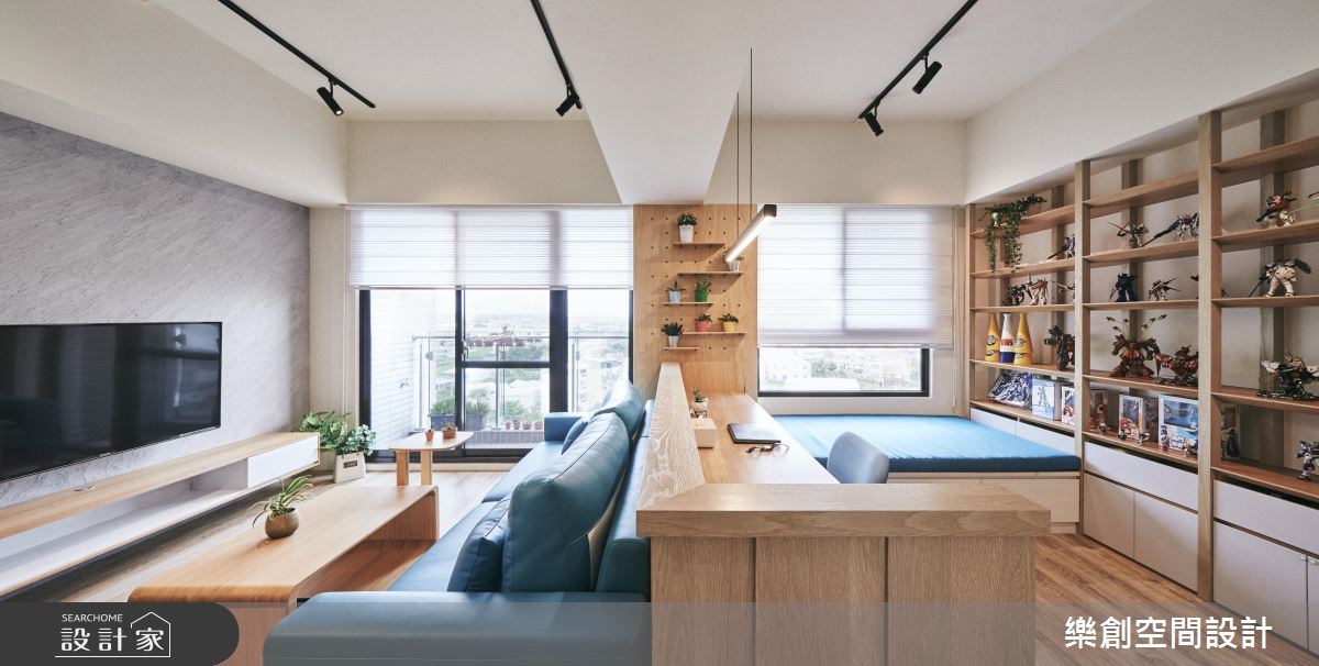 20坪新成屋(5年以下)＿北歐風客廳工作區案例圖片＿樂創空間設計＿樂創_11之8