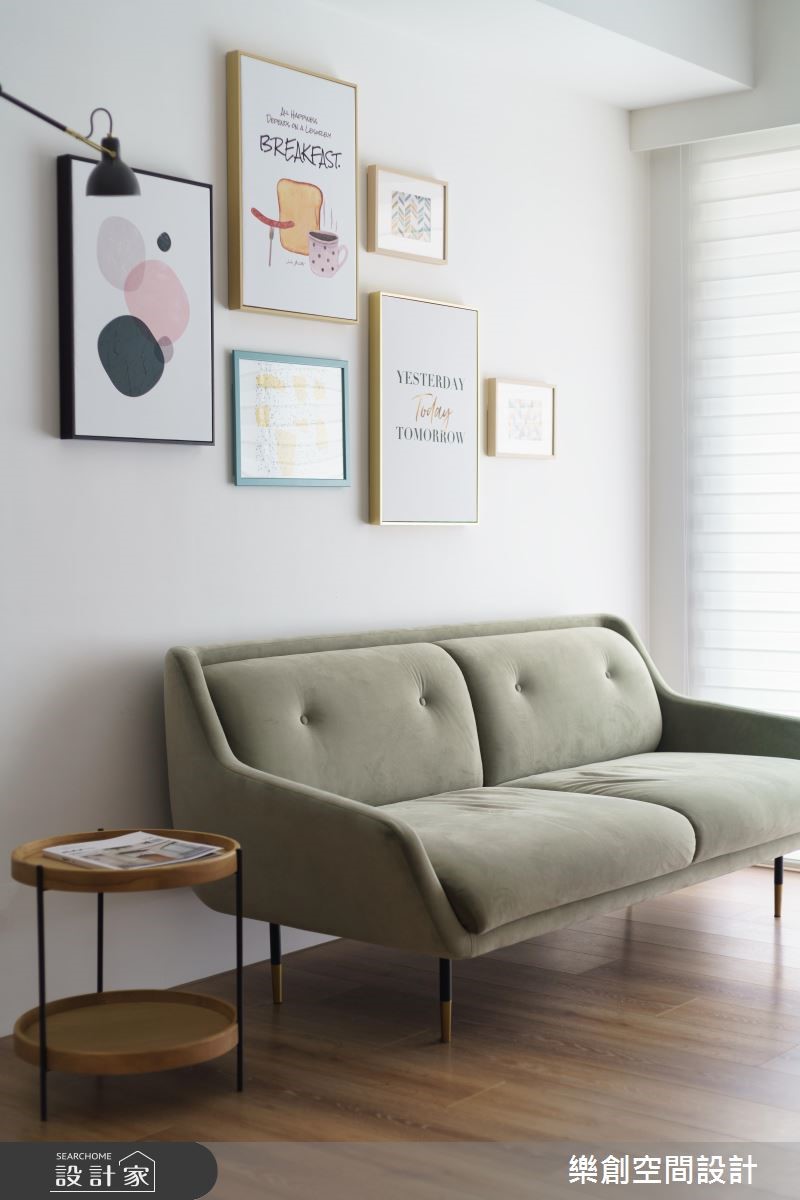 預售屋＿北歐風客廳案例圖片＿樂創空間設計＿樂創_14台中。NaNa&Allen House之3