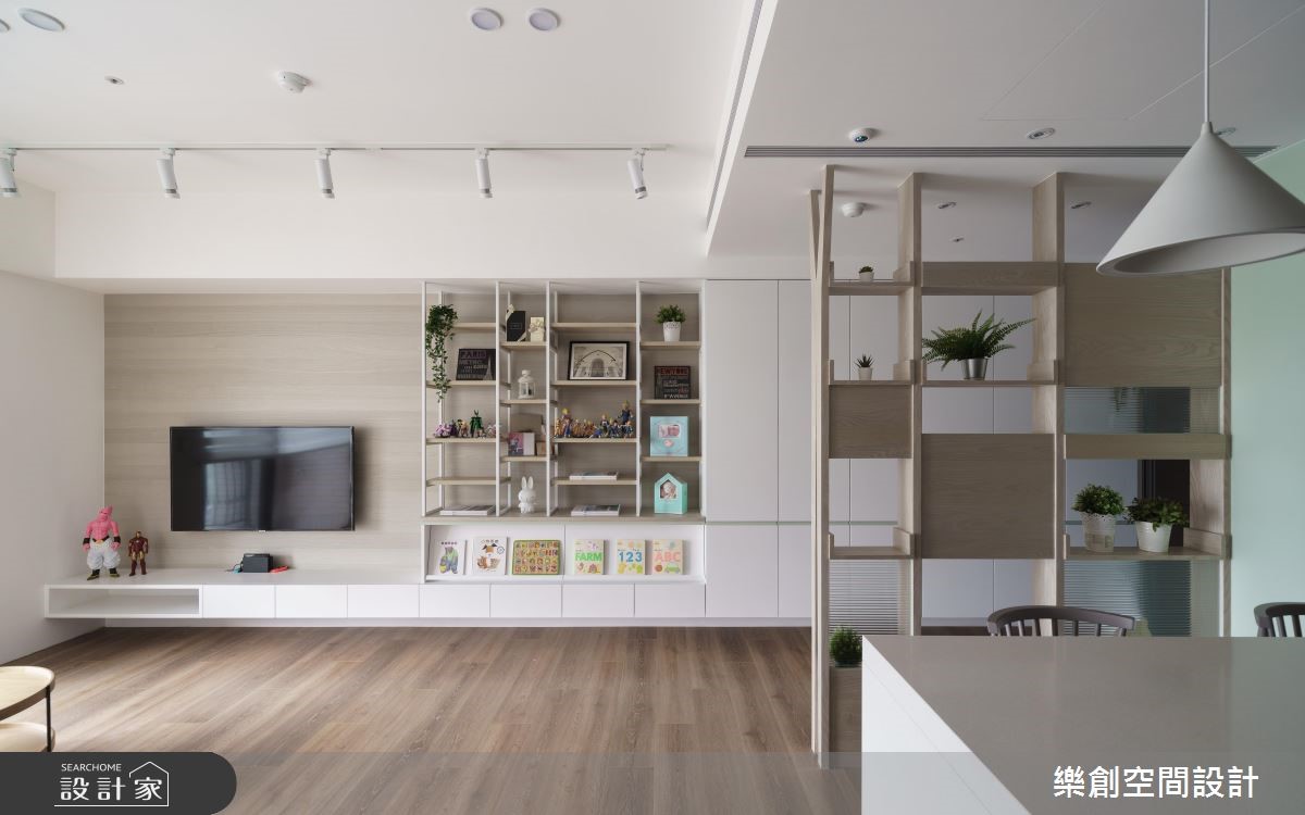 預售屋＿北歐風客廳案例圖片＿樂創空間設計＿樂創_14台中。NaNa&Allen House之5