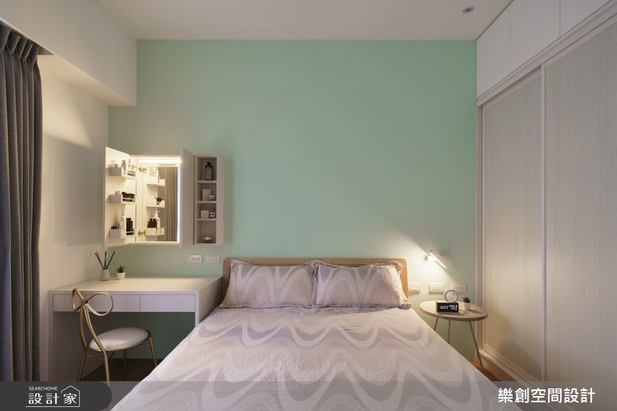 預售屋＿北歐風臥室案例圖片＿樂創空間設計＿樂創_14台中。NaNa&Allen House之16