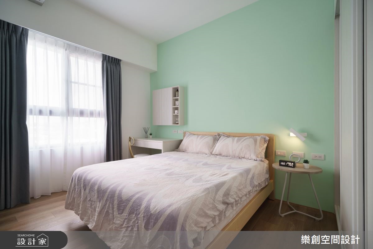 預售屋＿北歐風臥室案例圖片＿樂創空間設計＿樂創_14台中。NaNa&Allen House之13