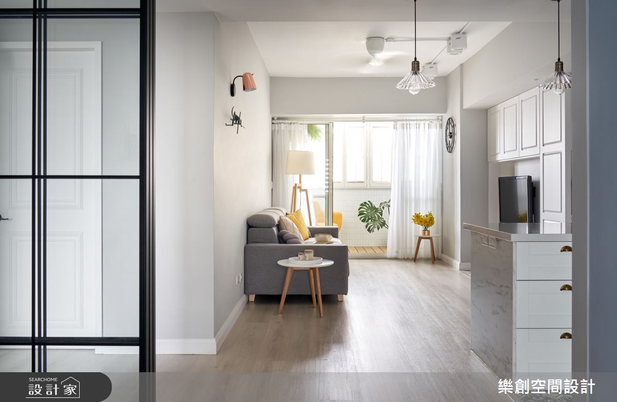 老屋(16~30年)＿北歐風客廳案例圖片＿樂創空間設計＿樂創_15台中。Ray House之4