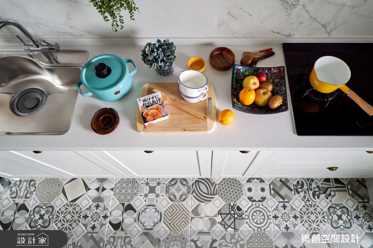 老屋(16~30年)＿北歐風廚房案例圖片＿樂創空間設計＿樂創_15台中。Ray House之12