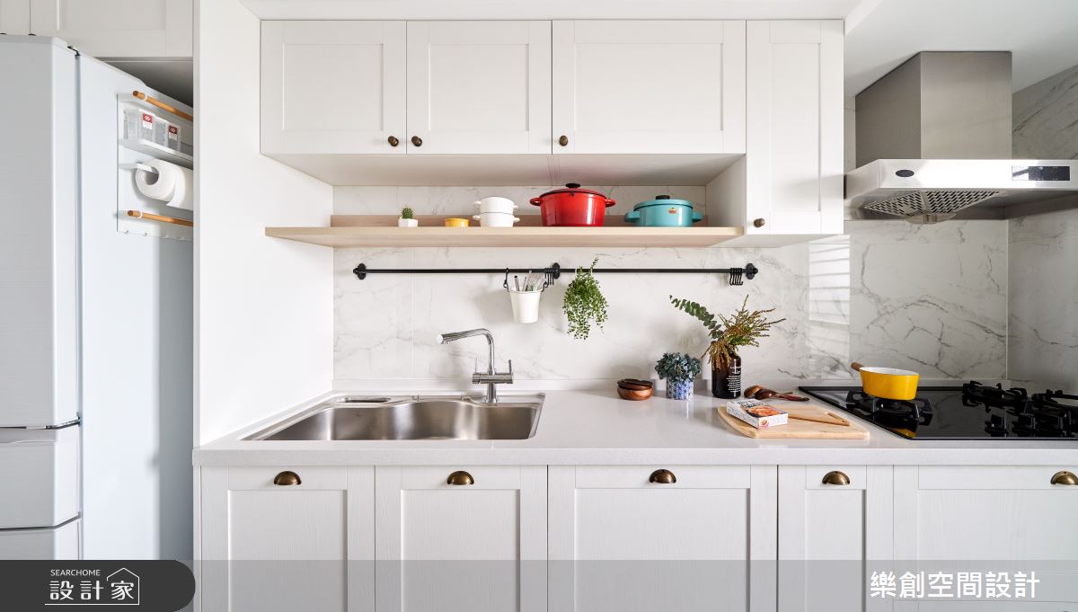 老屋(16~30年)＿北歐風廚房案例圖片＿樂創空間設計＿樂創_15台中。Ray House之11