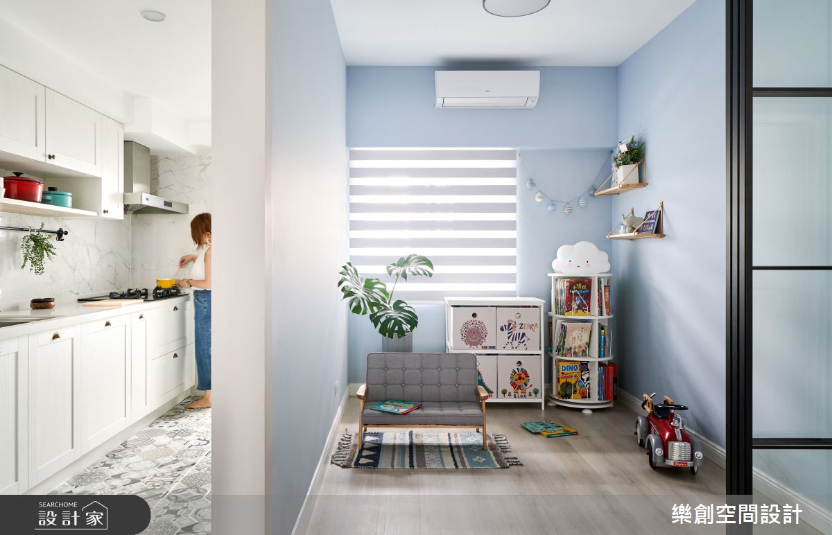 老屋(16~30年)＿北歐風廚房兒童房兒童房案例圖片＿樂創空間設計＿樂創_15台中。Ray House之13