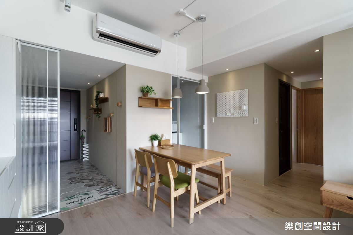 新成屋(5年以下)＿日式無印風玄關餐廳案例圖片＿樂創空間設計＿樂創_16台中。白淨木韻之3