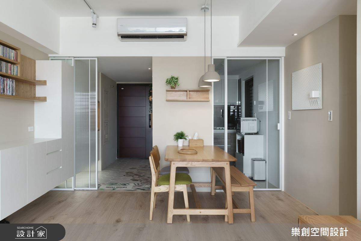 新成屋(5年以下)＿日式無印風玄關餐廳案例圖片＿樂創空間設計＿樂創_16台中。白淨木韻之4