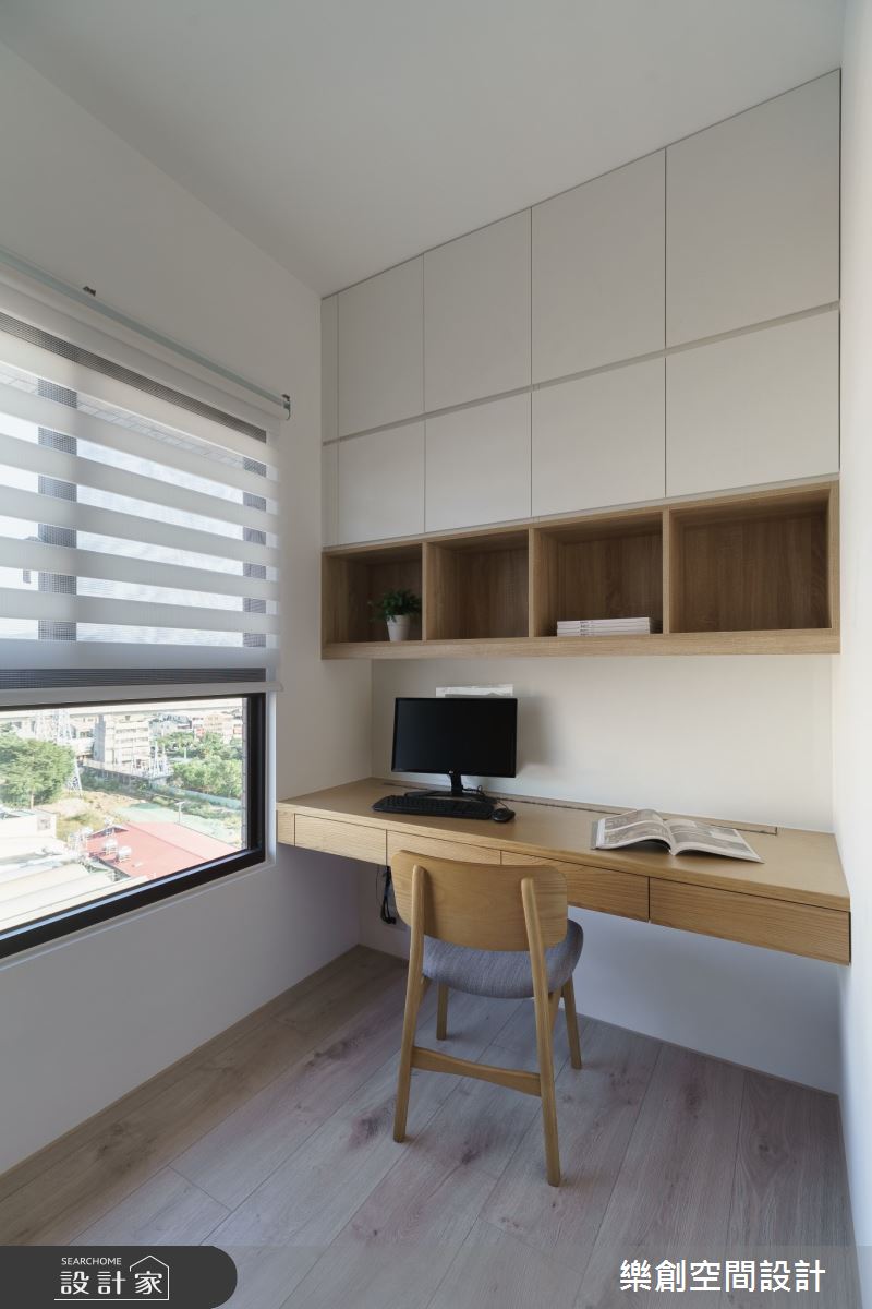 新成屋(5年以下)＿日式無印風書房案例圖片＿樂創空間設計＿樂創_16台中。白淨木韻之13