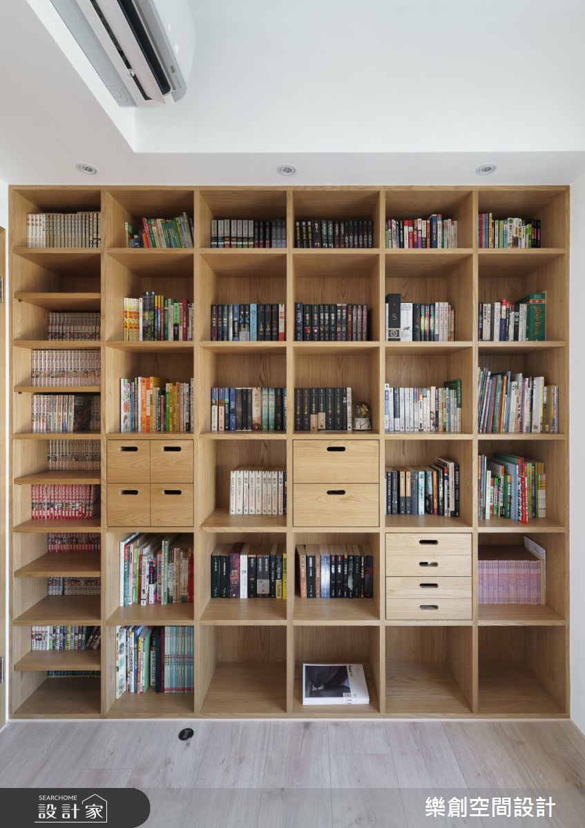 新成屋(5年以下)＿日式無印風書房案例圖片＿樂創空間設計＿樂創_16台中。白淨木韻之14