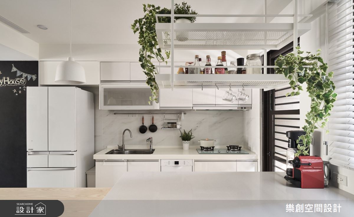 22坪新成屋(5年以下)＿北歐風廚房案例圖片＿樂創空間設計＿樂創_17桃園。C&N House之13