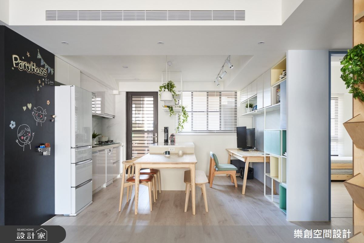 22坪新成屋(5年以下)＿北歐風餐廳書房案例圖片＿樂創空間設計＿樂創_17桃園。C&N House之11
