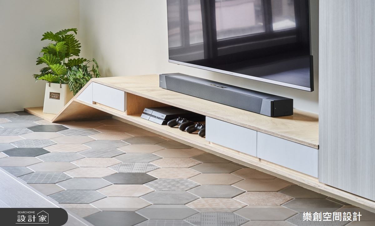 22坪新成屋(5年以下)＿北歐風客廳案例圖片＿樂創空間設計＿樂創_17桃園。C&N House之3