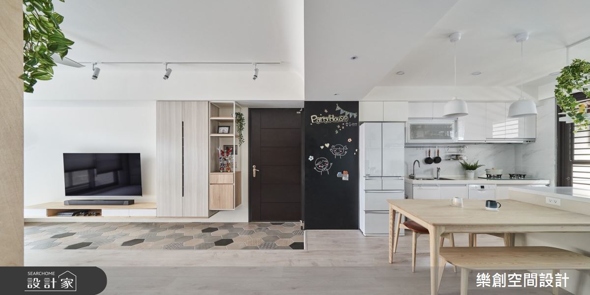 22坪新成屋(5年以下)＿北歐風客廳餐廳案例圖片＿樂創空間設計＿樂創_17桃園。C&N House之14