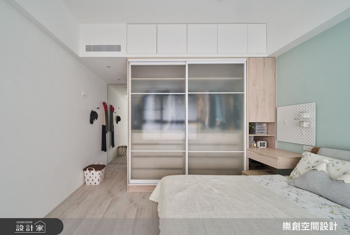 22坪新成屋(5年以下)＿北歐風臥室案例圖片＿樂創空間設計＿樂創_17桃園。C&N House之21