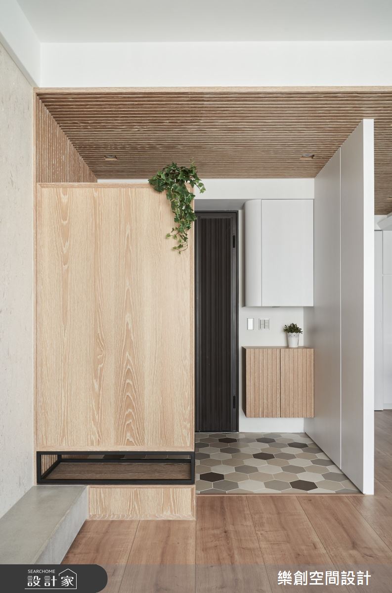 新成屋(5年以下)＿簡約風玄關案例圖片＿樂創空間設計＿樂創_18台中。HKH House之5