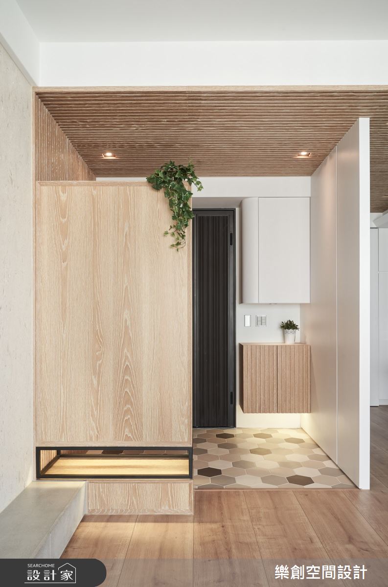 新成屋(5年以下)＿簡約風玄關案例圖片＿樂創空間設計＿樂創_18台中。HKH House之4