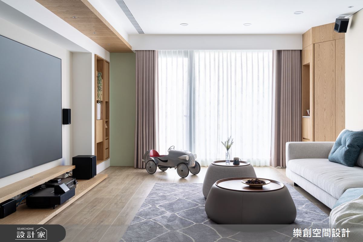 新成屋(5年以下)＿北歐風客廳案例圖片＿樂創空間設計＿樂創_19高雄。C&M宅之7