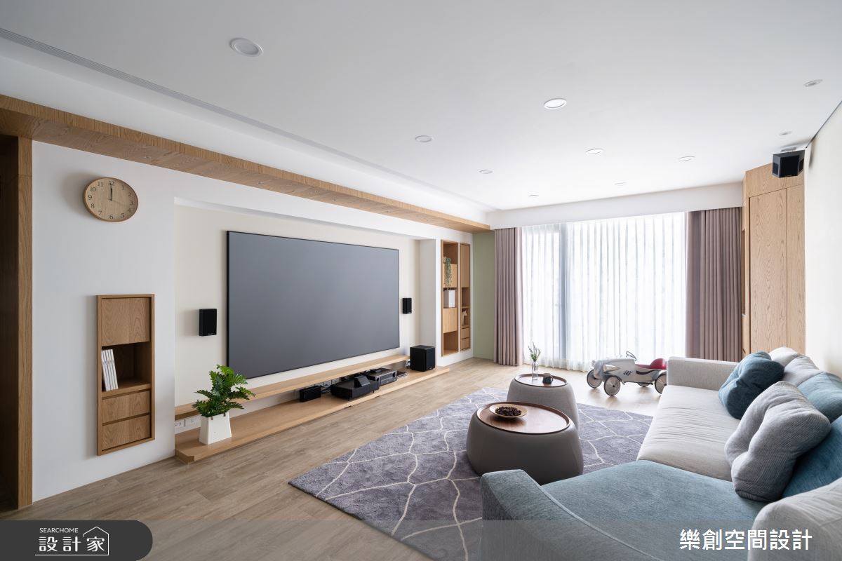 新成屋(5年以下)＿北歐風客廳案例圖片＿樂創空間設計＿樂創_19高雄。C&M宅之5