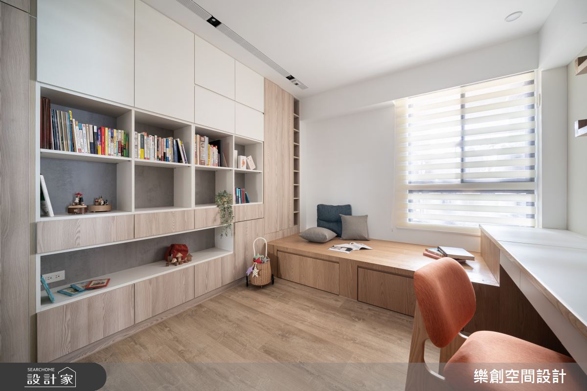 新成屋(5年以下)＿北歐風書房臥榻案例圖片＿樂創空間設計＿樂創_19高雄。C&M宅之17