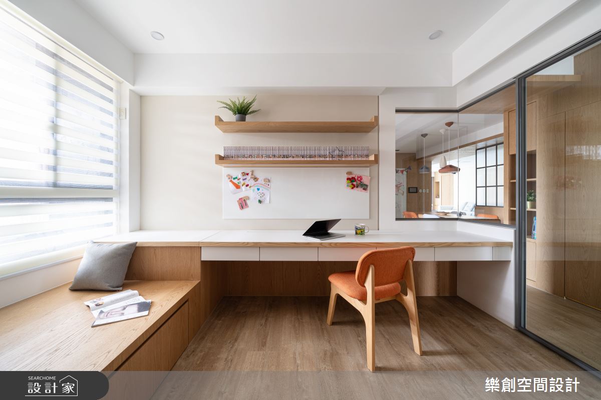 新成屋(5年以下)＿北歐風書房案例圖片＿樂創空間設計＿樂創_19高雄。C&M宅之18