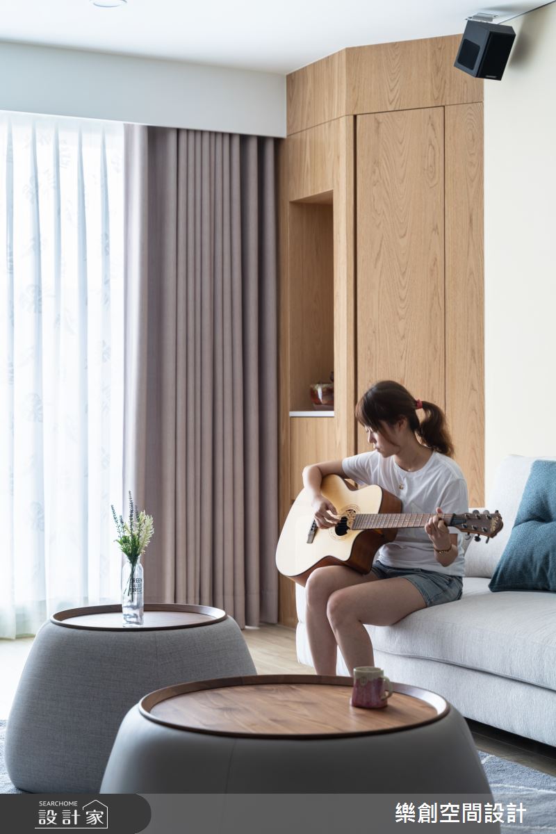 新成屋(5年以下)＿北歐風客廳案例圖片＿樂創空間設計＿樂創_19高雄。C&M宅之22