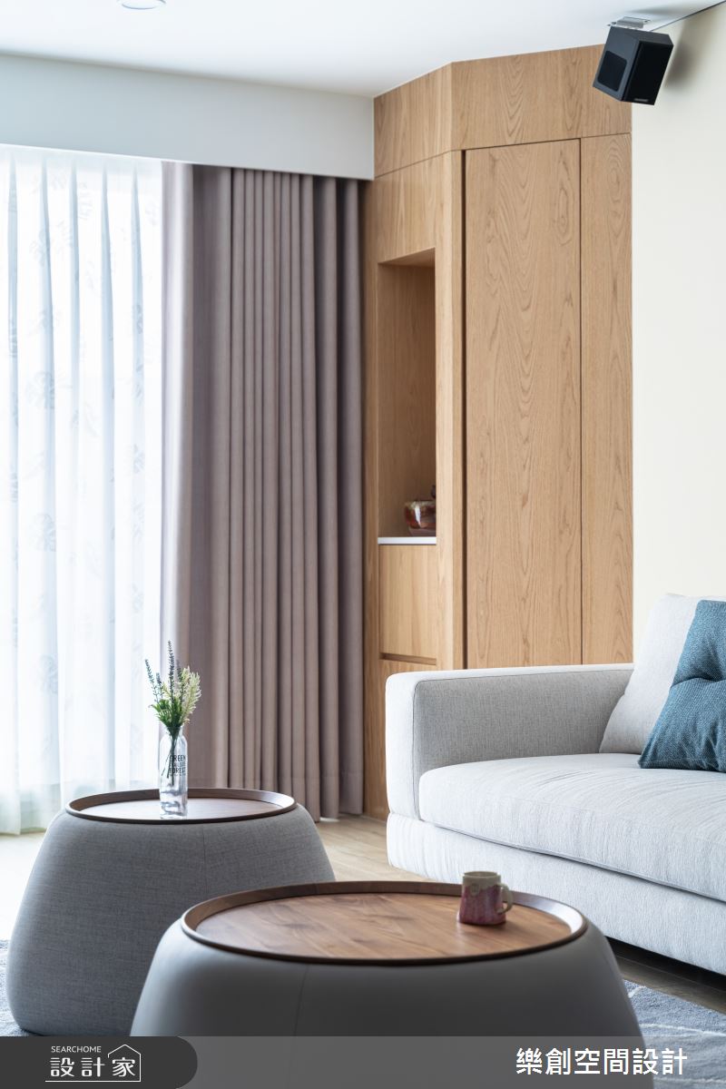 新成屋(5年以下)＿北歐風客廳案例圖片＿樂創空間設計＿樂創_19高雄。C&M宅之9